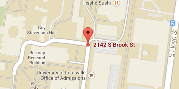 Map University of Louisville  location